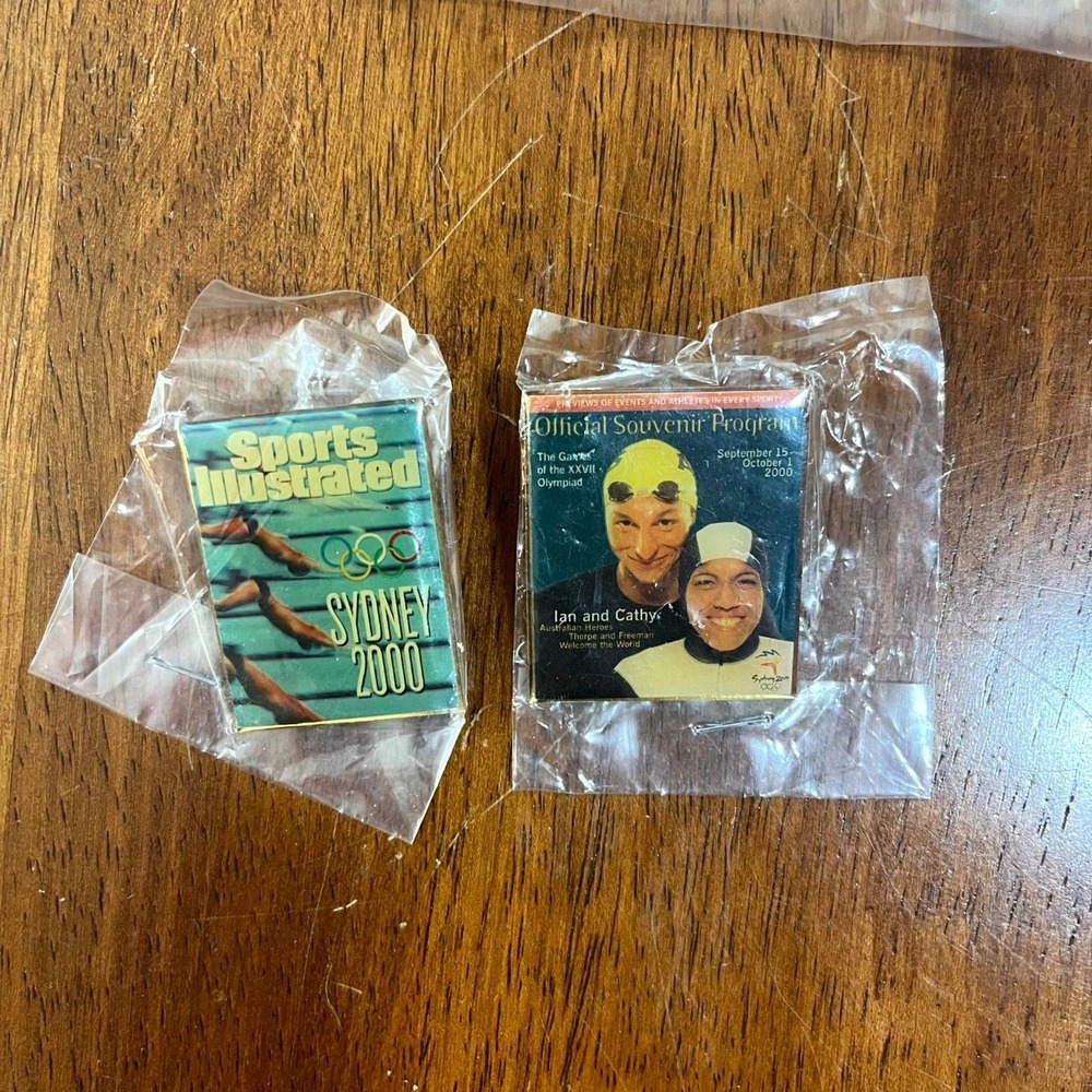 2000 Vintage Sydney Olympics Sports Illustrated Pin & Official Souvenir